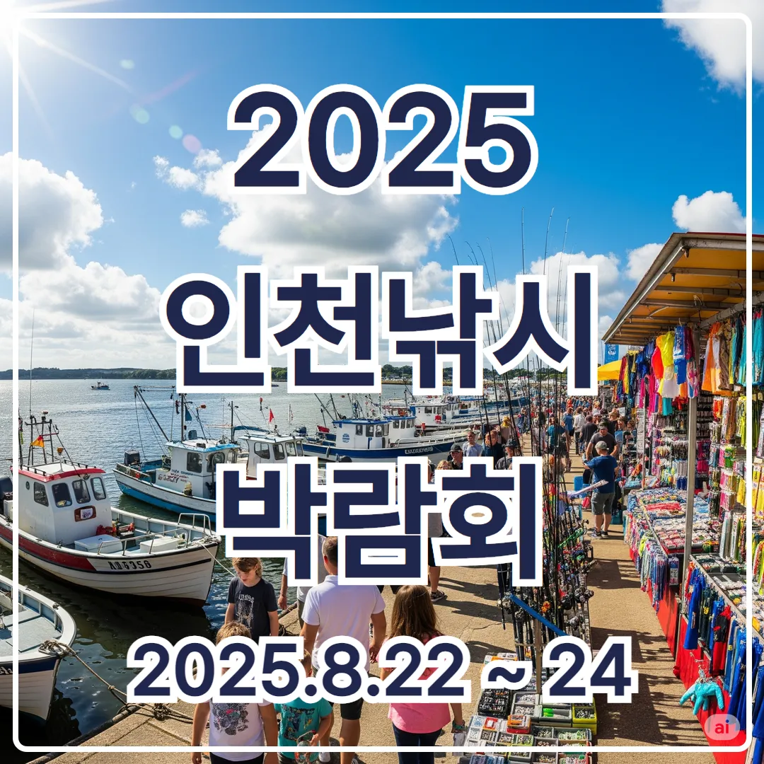 인천 낚시박람회 2025년 8월 무료 사전등록 일정