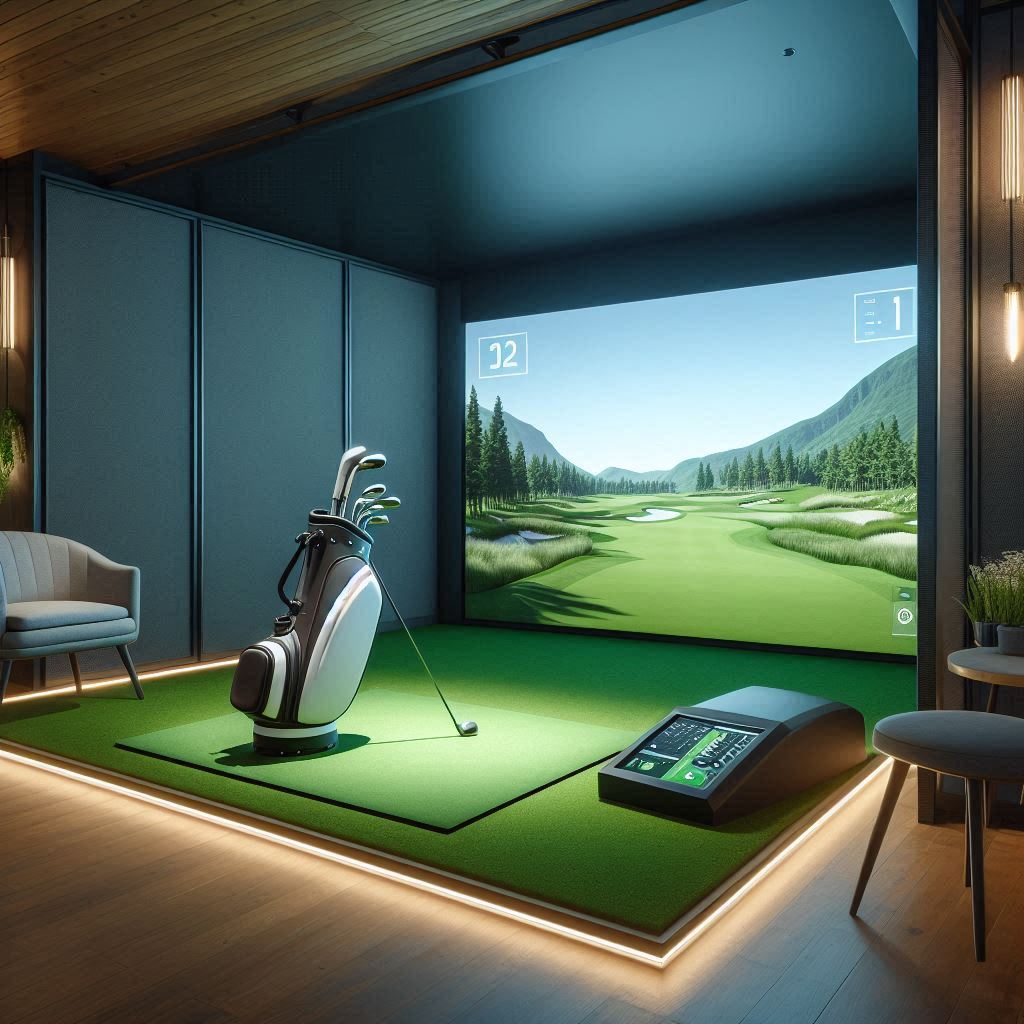 스크린골프장 배경