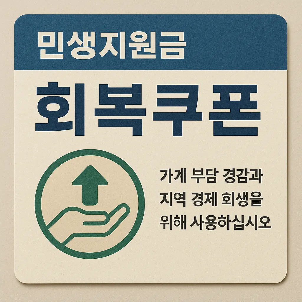 전국민 민생지원금 회복쿠폰 이미지