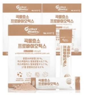 퍼펙트바이오틱스 곡물 효소 프로바이오틱스 90g&#44; 3개
