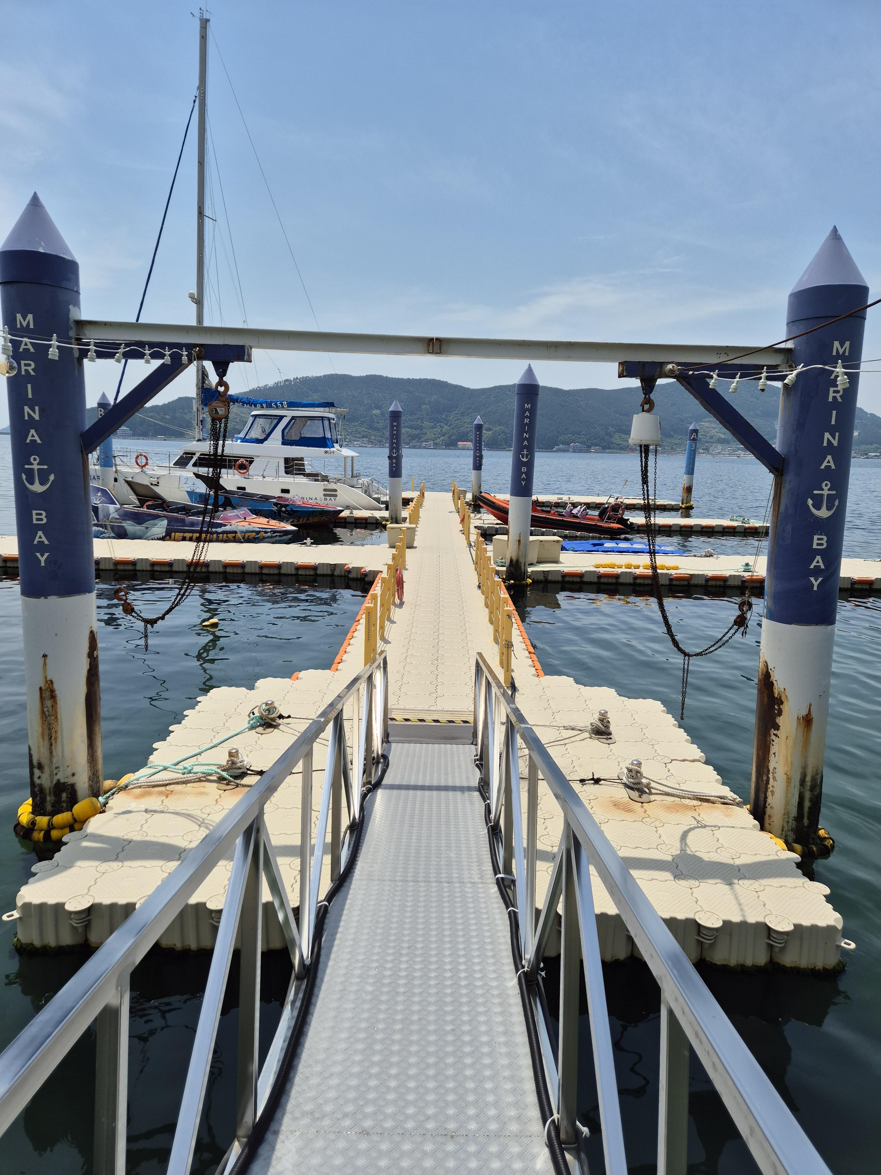 거제 소노캄 마리나 베이 제트보트 타러 가는길