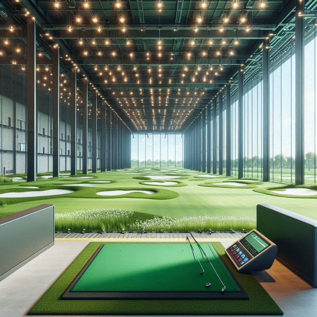 실내골프연습장 배경