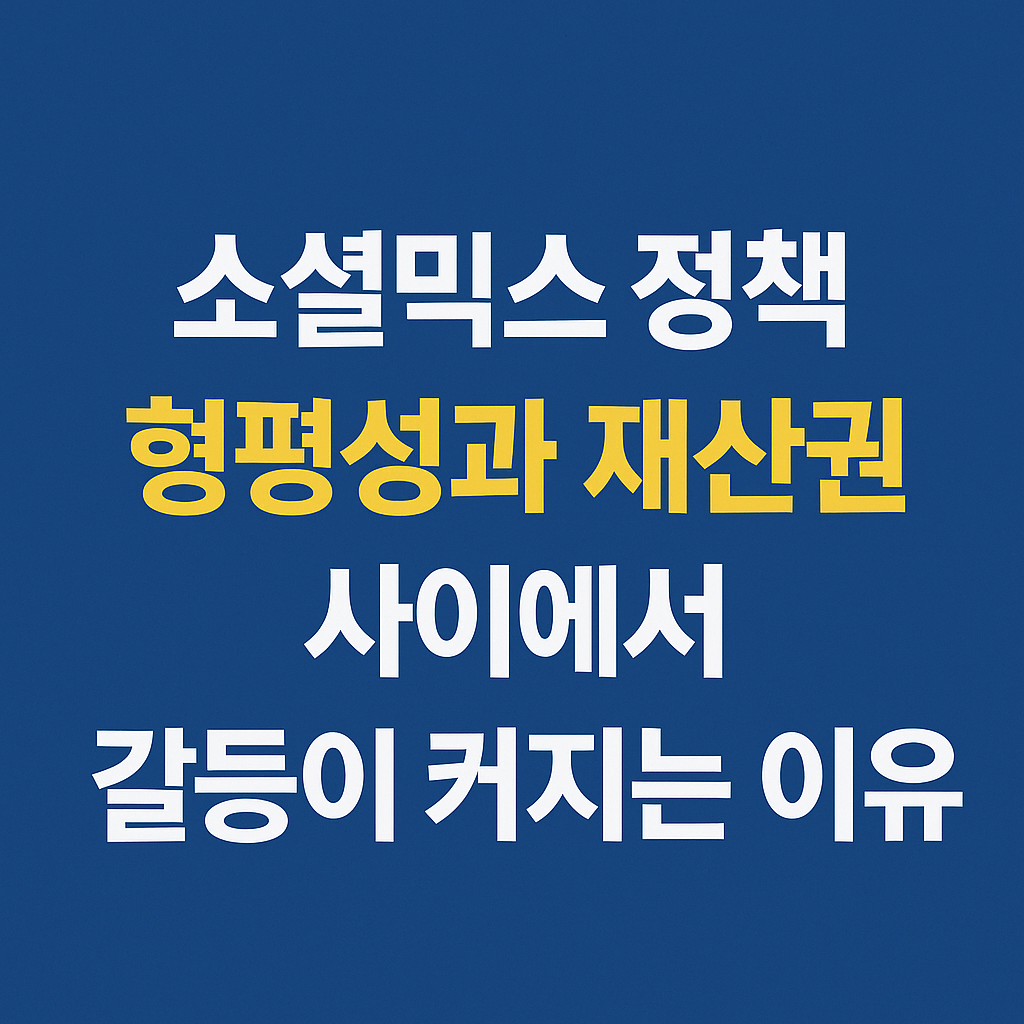 소셜믹스, 서울시 정책, 임대주택 배치, 재건축 갈등, 조합원 재산권, 도시정비법, 공개추첨, 한강 조망권, 정비사업 인허가, 주거형평성