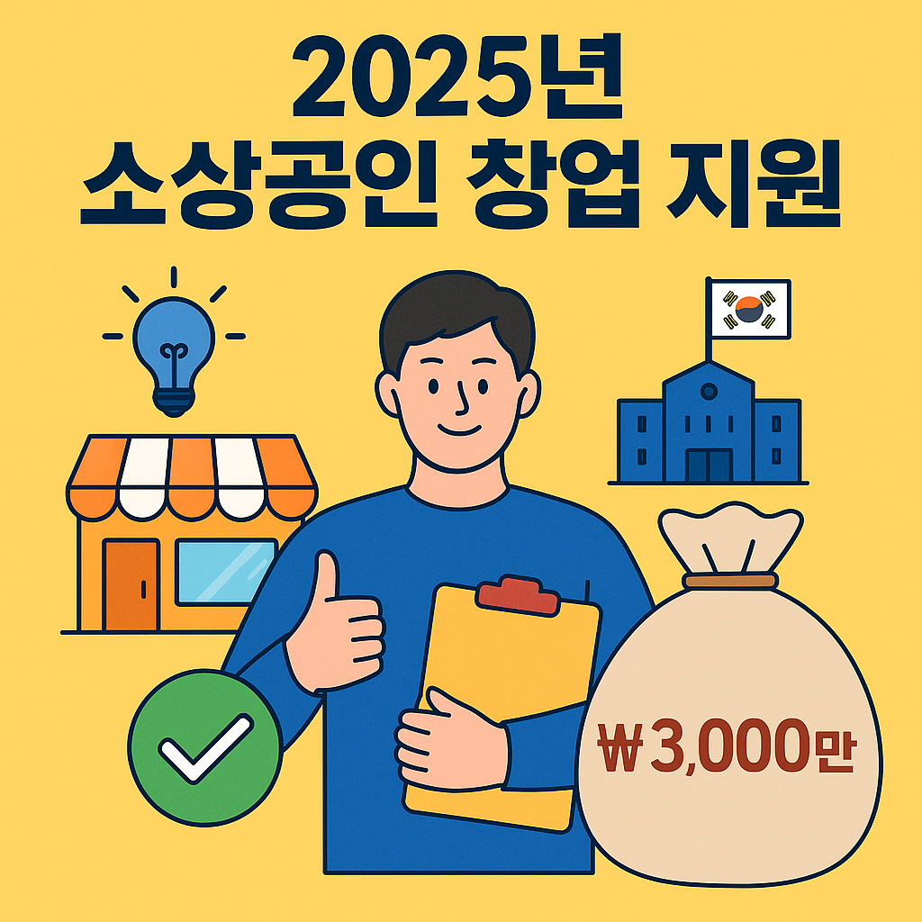 2025 소상공인 창업 지원 포스터