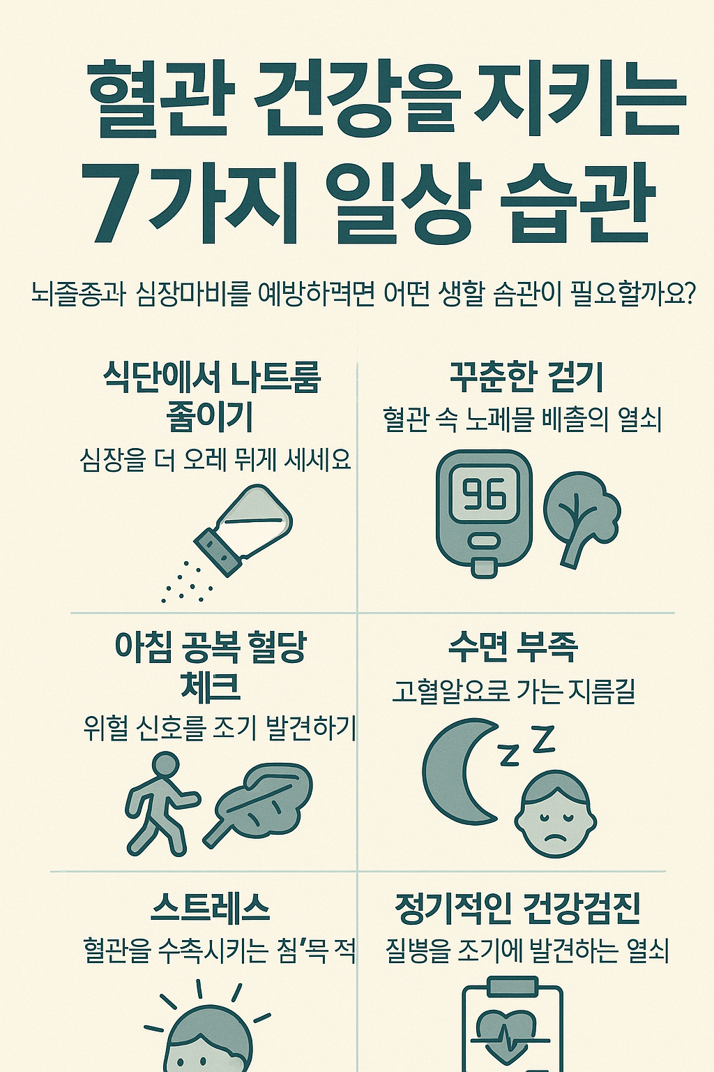 건강을 지키는 7가지 일상 습관