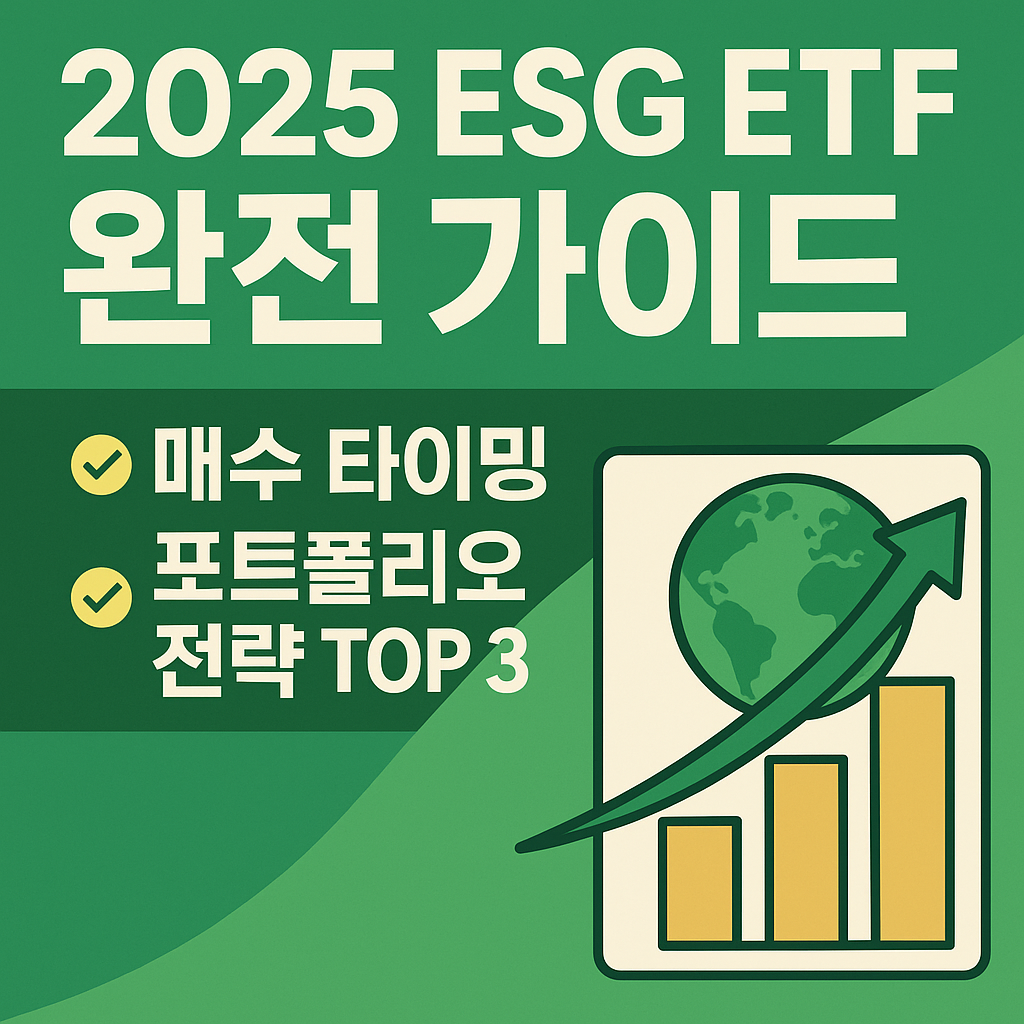 2025 ESG ETF 완전 가이드 ❘ 매수 타이밍 + 포트폴리오 전략 TOP 3 [그린머니 프로젝트 4편]