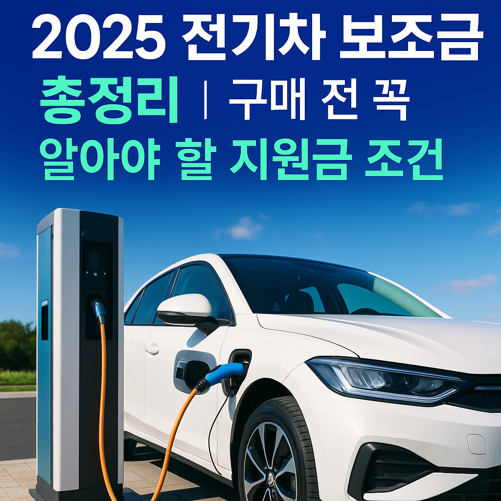 2025 전기차 보조금 총정리 ❘ 구매 전 꼭 알아야 할 지원금 조건.