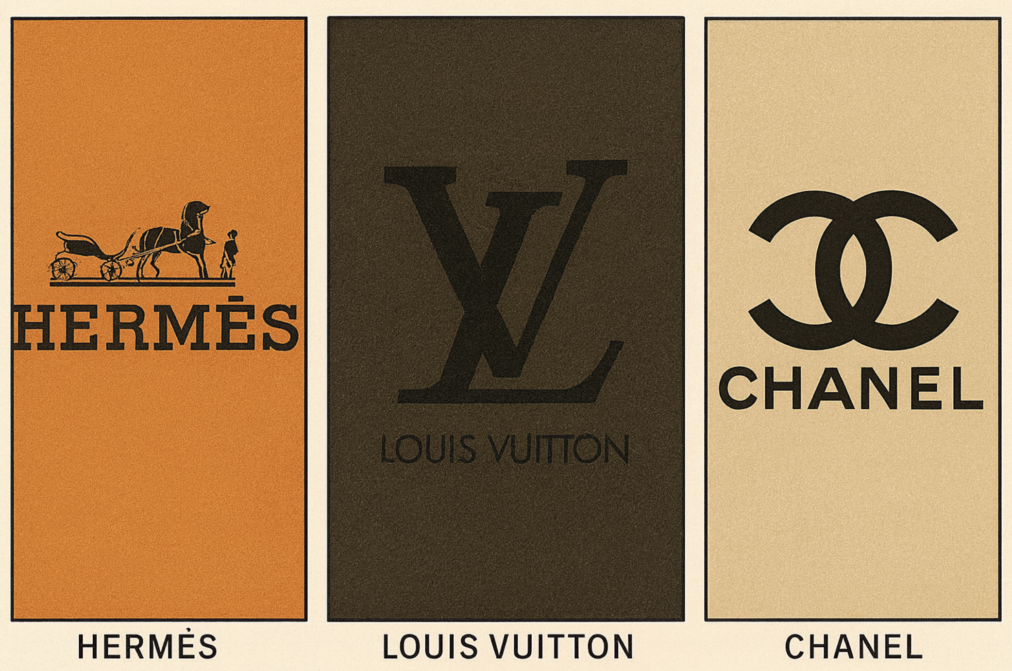 에르메스, 루이비통, 샤넬 브랜드 관련 사진