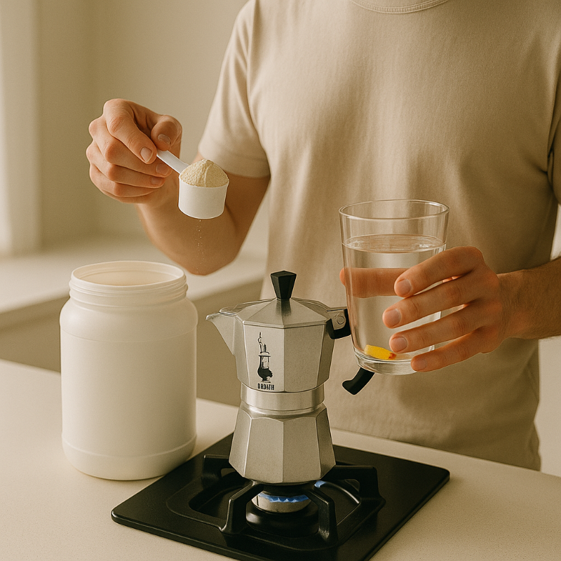 [그림 에어로프레스 인버티드 추출 사진]