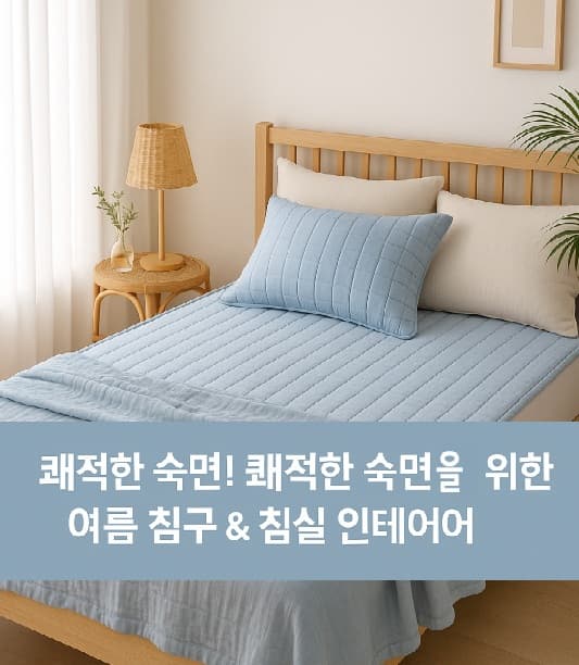 😴 더위 걱정 끝! 쾌적한 숙면을 위한 여름 침구 &amp; 침실 인테리어 팁 (feat. 쿨매트, 인견 이불)