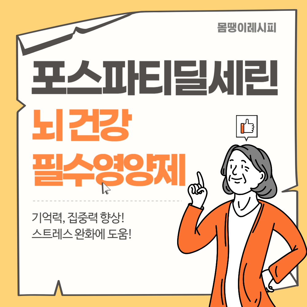 포스파티딜세린 효능! 뇌 건강 지키는 필수 영양제
