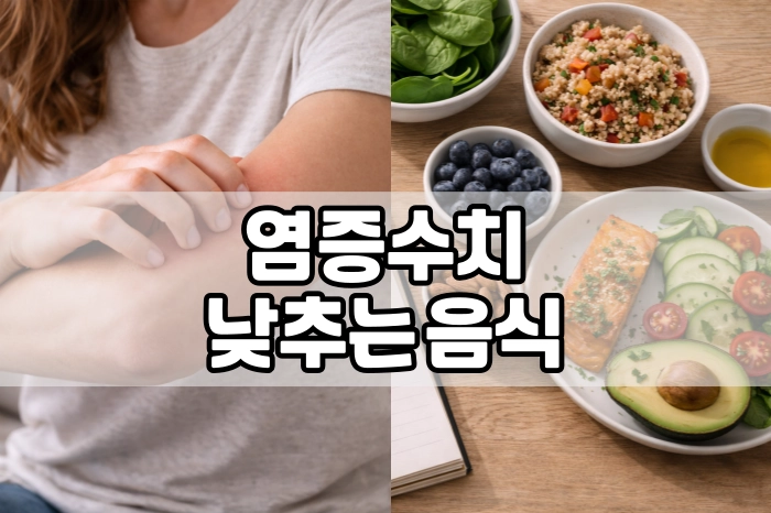 염증수치 낮추는 음식