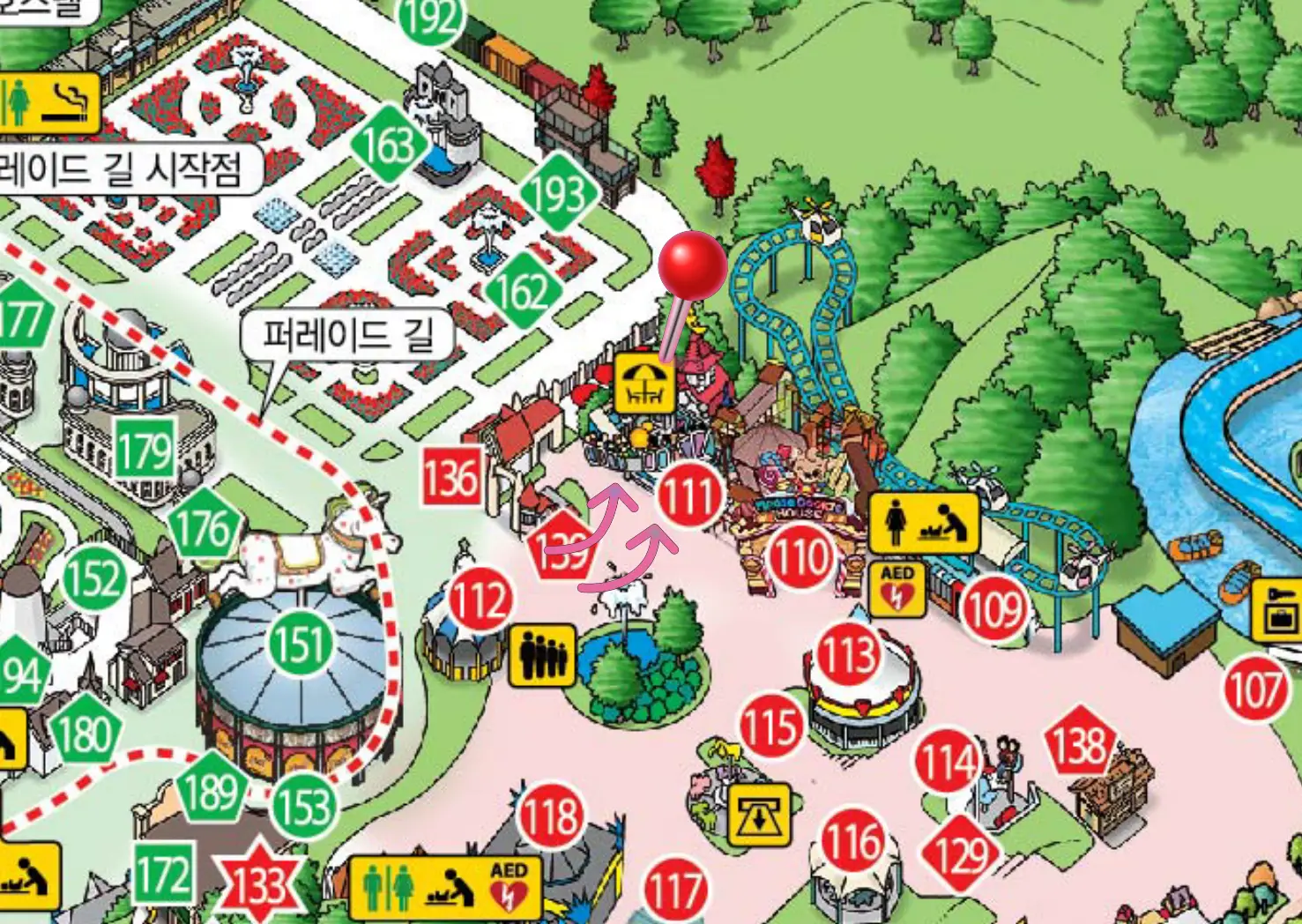 에버랜드-피크닉존-지도