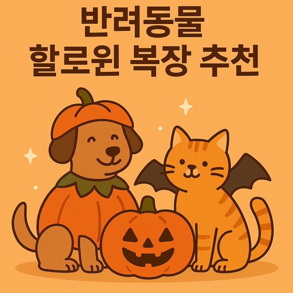 반려동물 할로윈 복장 추천!!