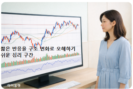 단기 반등을 추세로 착각하기 쉬운 위치