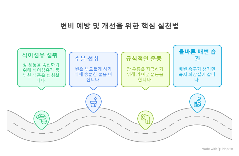 변비 개선을 위한 실천법