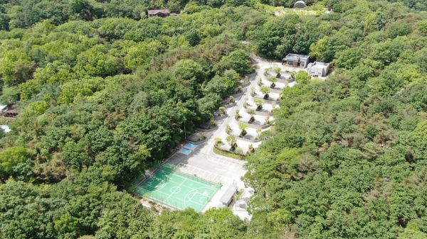 아산 영인산자연휴양림 숲속야영장 소개