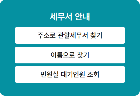 국세청 홈택스 홈페이지 바로가기