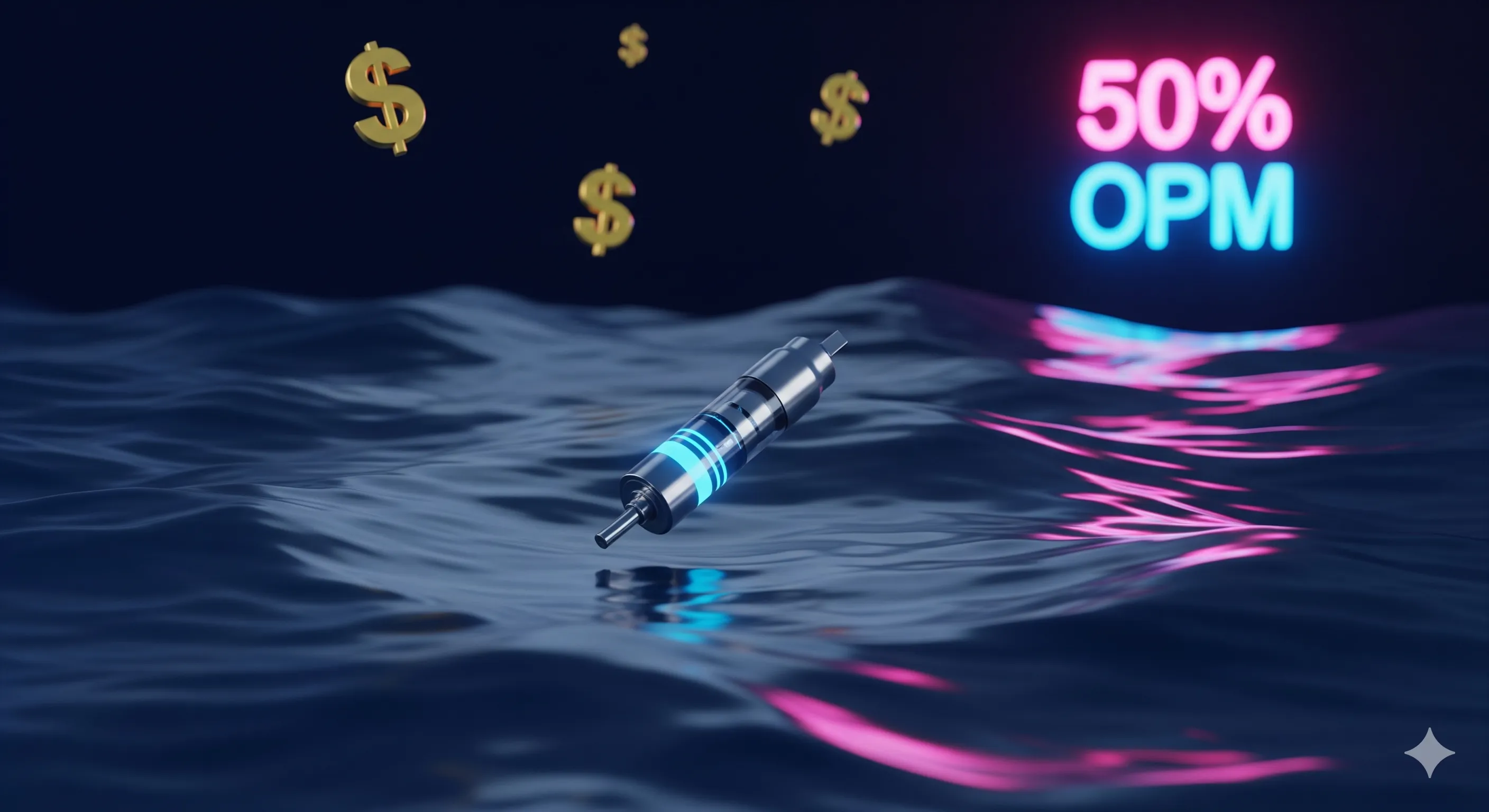 K-미용 의료기기 소모품: 환율 1,500원 시대의 50% 고마진 수익 구조를 상징하는 대표 이미지 by Finory