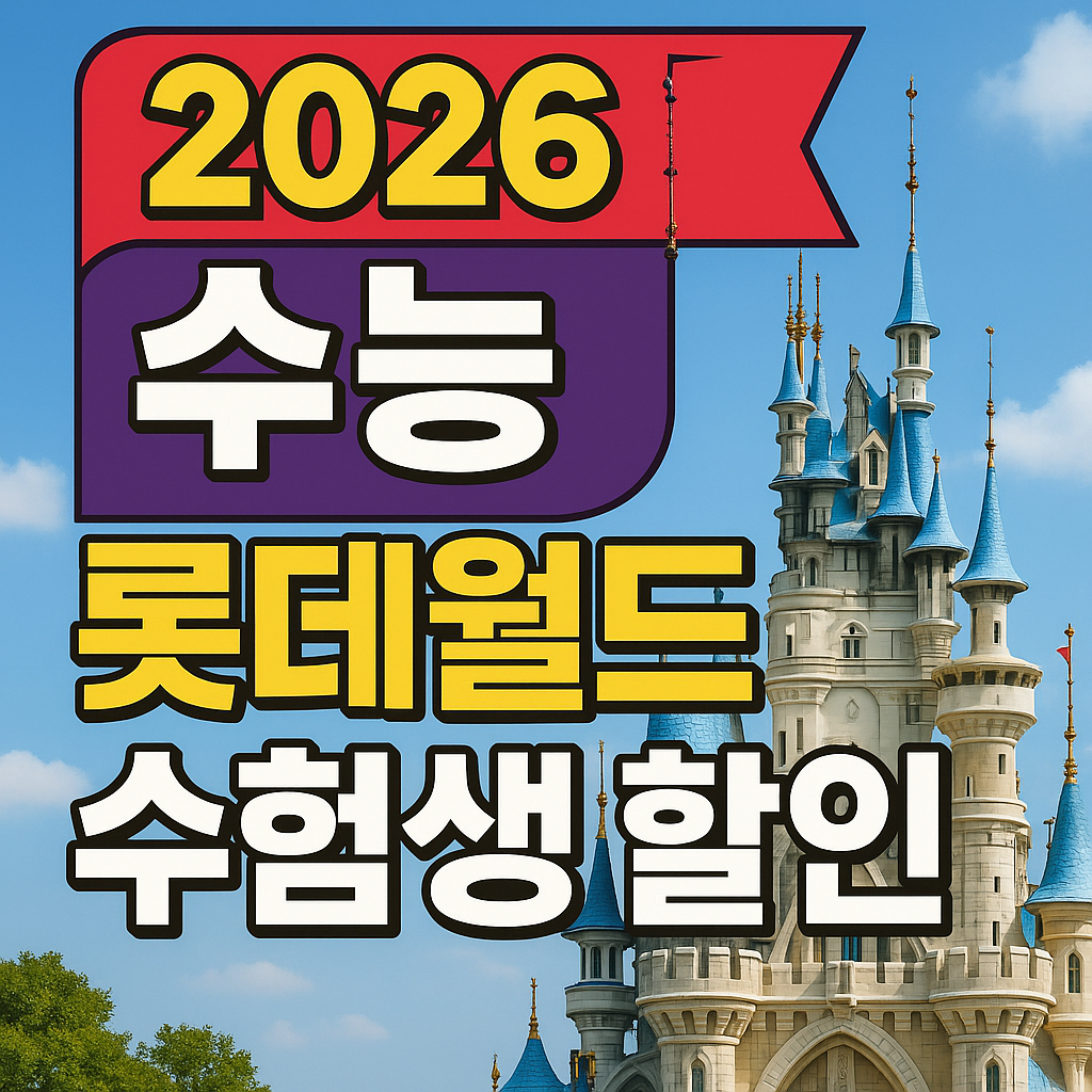 2026 수능 롯데월드 수험생 할인 관련 사진