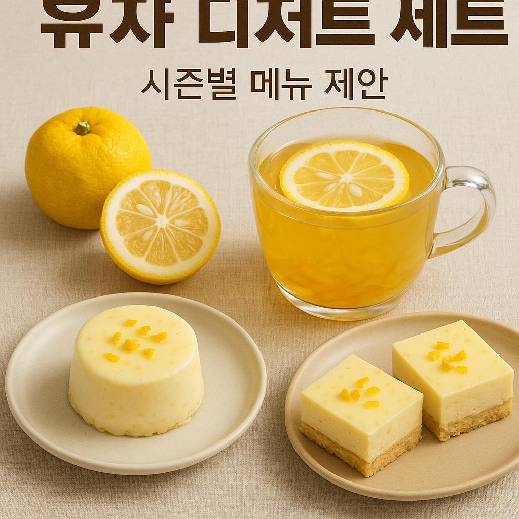 유자 디저트