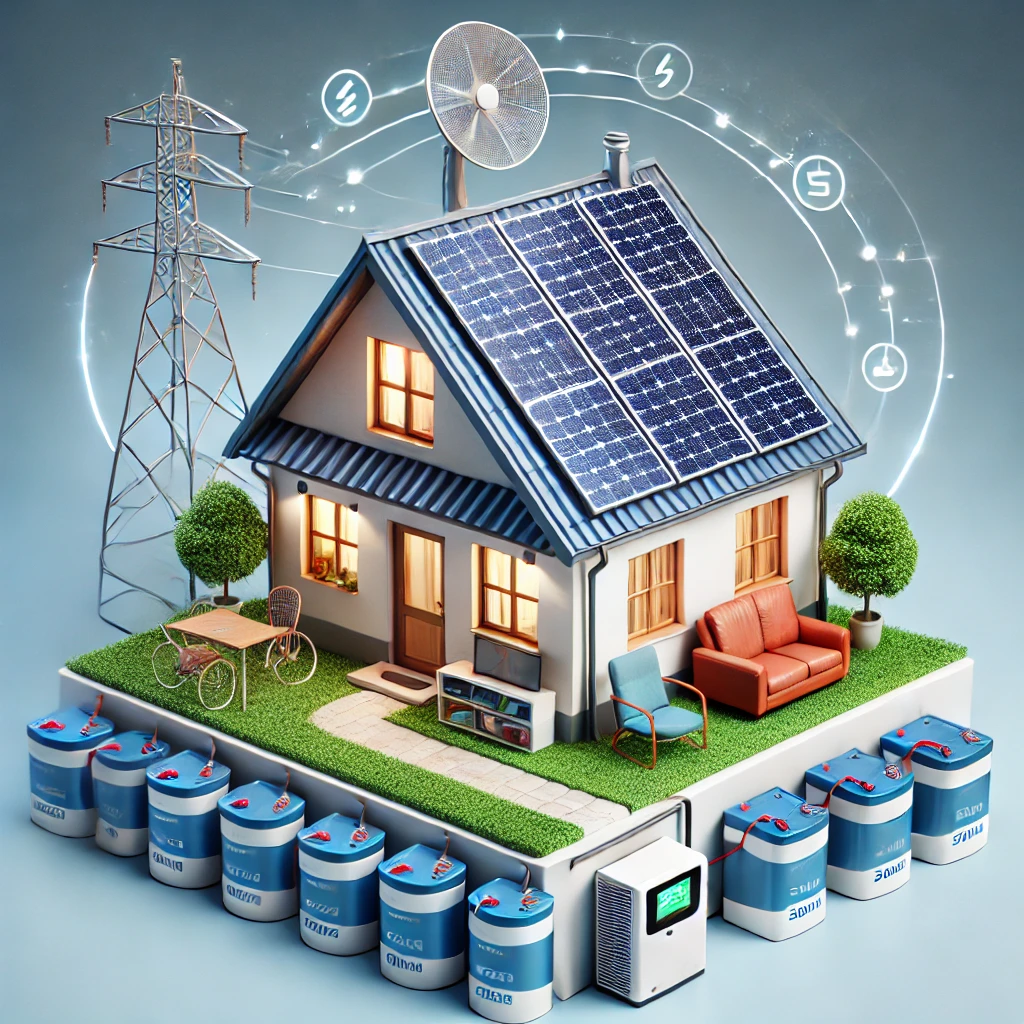 미니 태양광을 이용한 전력 자급자족 시스템 – 패널, 배터리, 인버터 구성