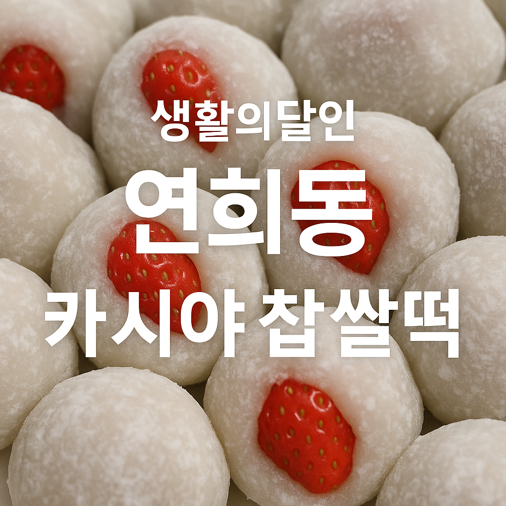 생활의달인 연희동 카시야 찹쌀떡