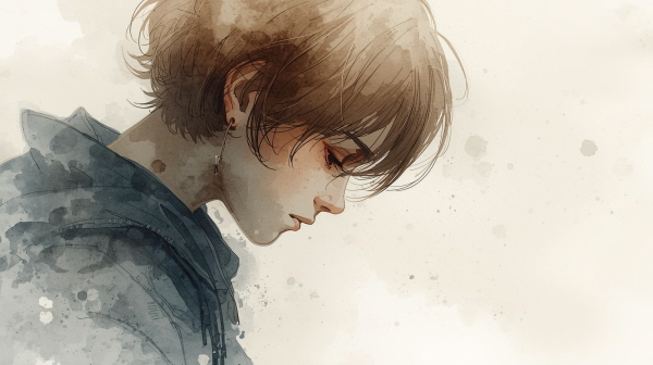 INFJ 청소년은 세상에 대한 깊은 통찰과 따뜻한 감성을 지닌 아이입니다. 그러나 그 안에는 말로 표현하기 어려운 고립감과, 세상이 자신을 이해하지 못한다는 막막함이 자주 자리합니다에 관한 그림