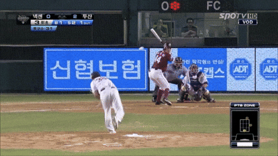 두산 베어스 초창기 노경은 투수 유니폼