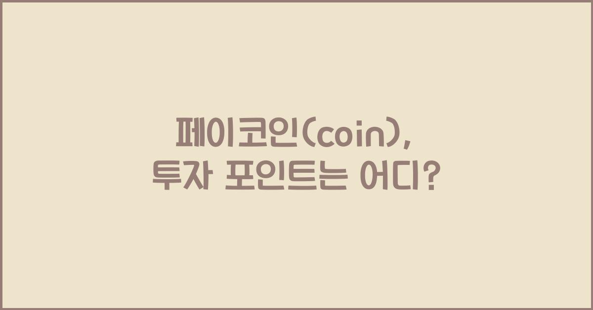 페이코인(coin)