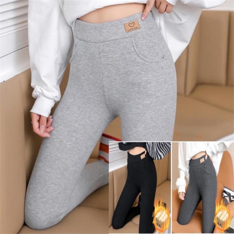 드림HS몰 겨울 기모 스판 주머니 레깅스