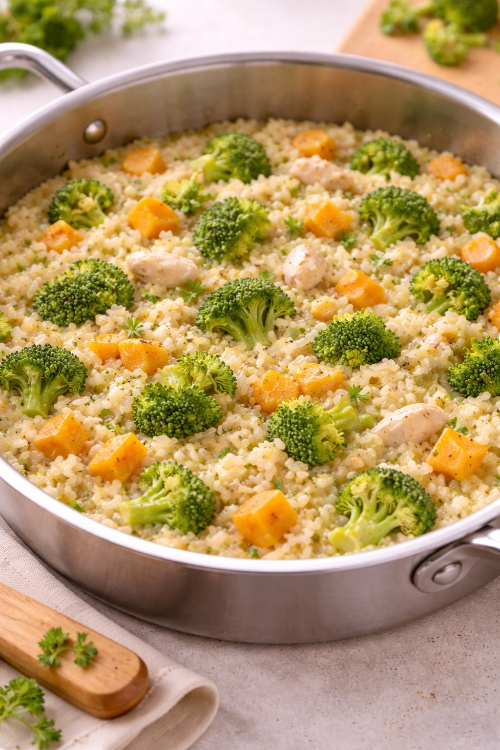 달콤한 닭고기 고구마 진밥 완성 모습 및 12개월 아기 식단 추천