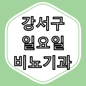 서울 강서구 일요일 진료 가능한 비뇨기과 병원 안내[2025년]