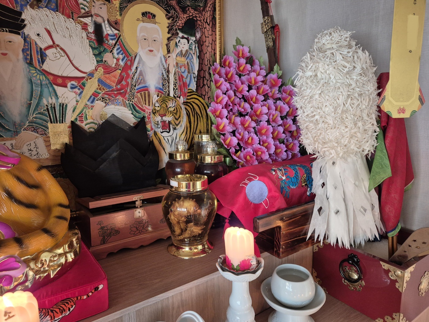 시흥점집 선녀보살 신당 촛불