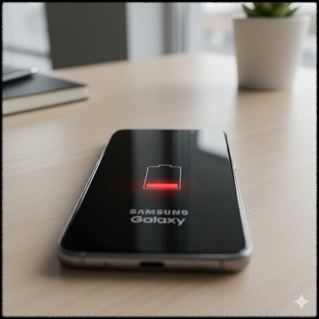 배터리 불안정으로 인해 전원이 꺼진 스마트폰