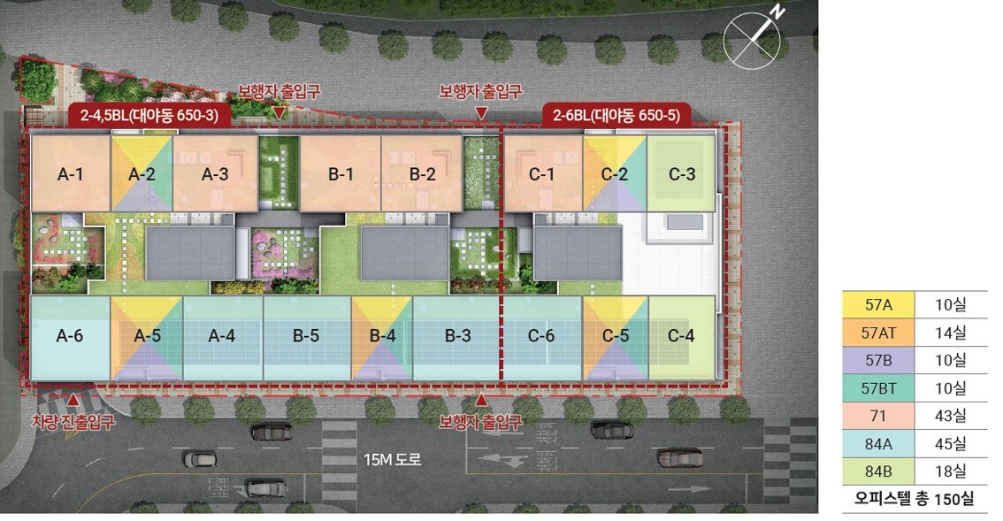 힐스테이트 시흥대야역 단지배치도