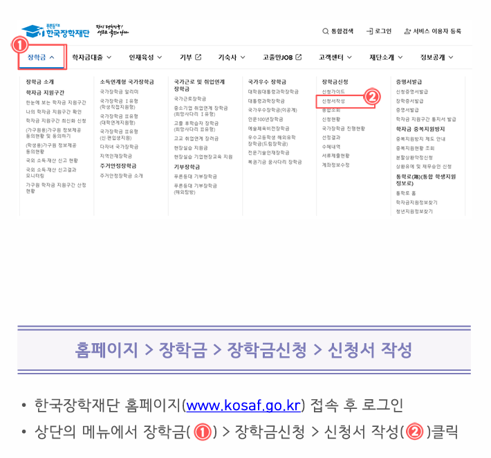 주거안정장학금 신청방법