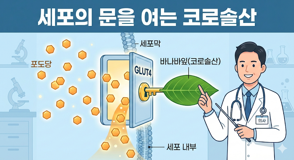 세포의 문을 여는 코로솔산