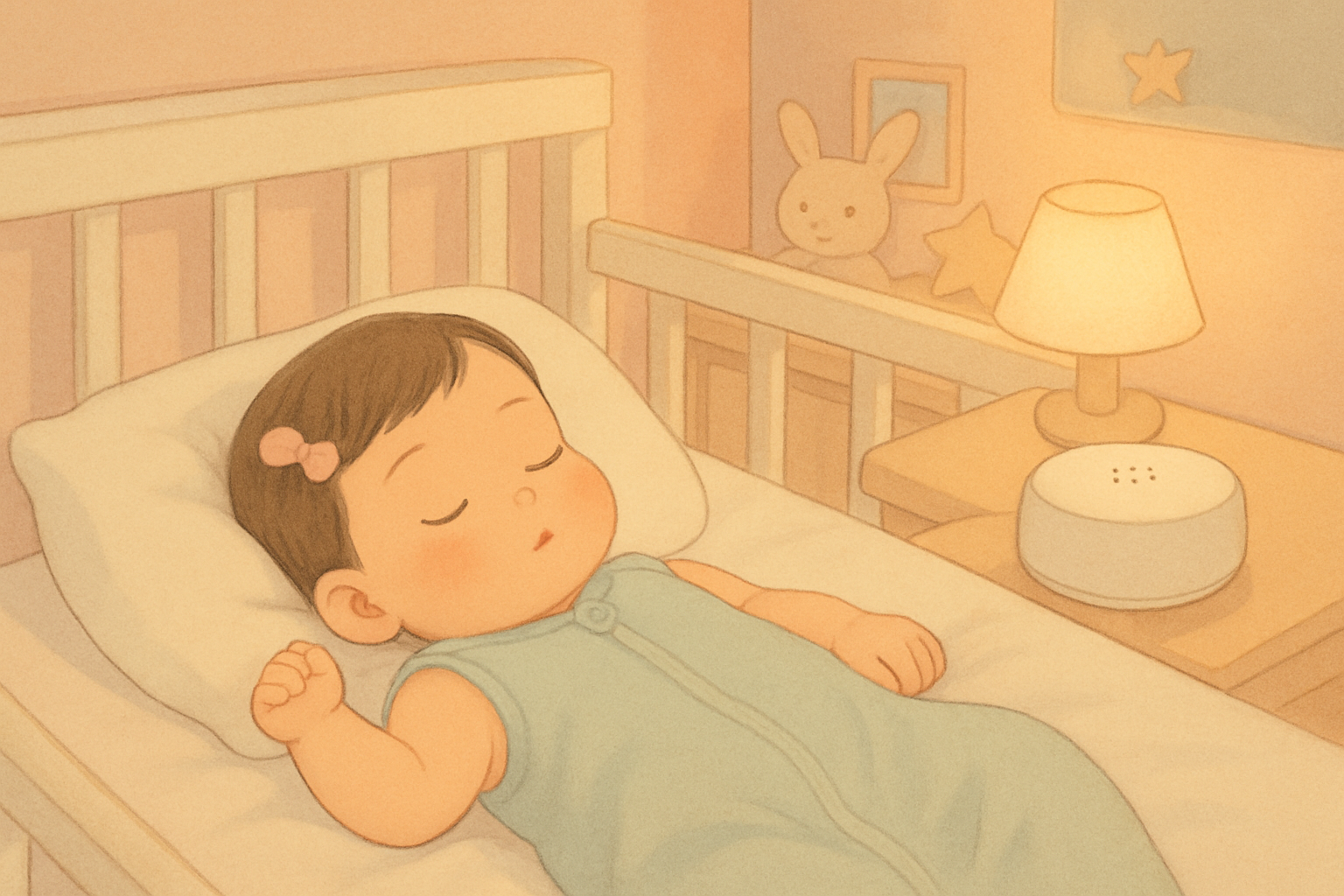 잠들어 있는 아기 이미지