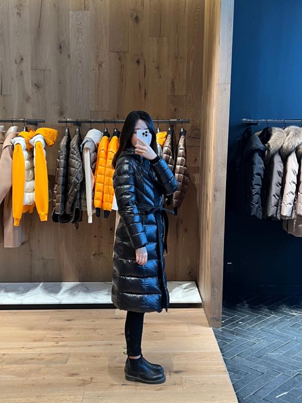 맥케이지 여성 코랄리아 경량 벨트 롱패딩 다운 점퍼 Mackage CORALIA