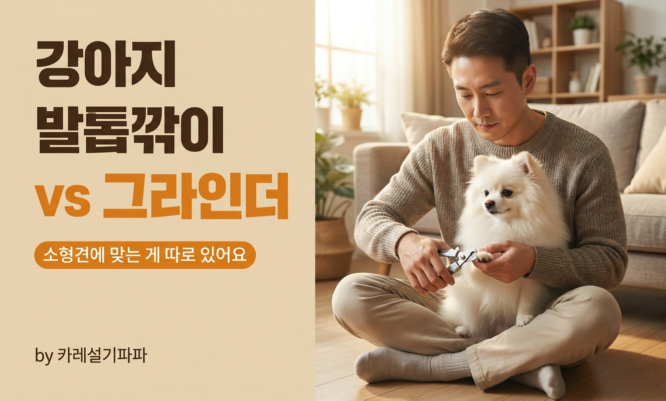 발톱깎이 들고 있는 반려인