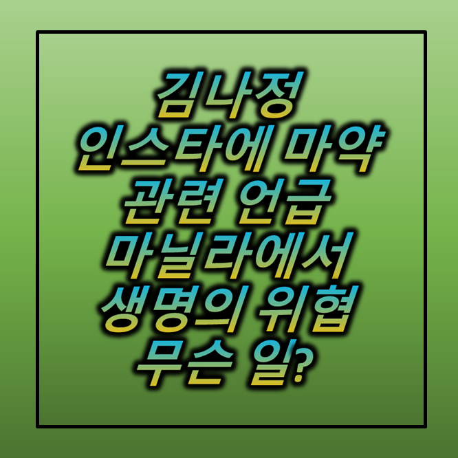 김나정이슈