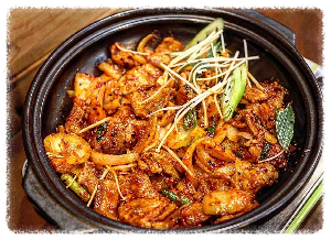 바다속고등어쌈밥