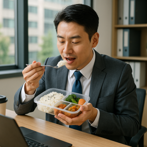 직장인의 점심 도시락