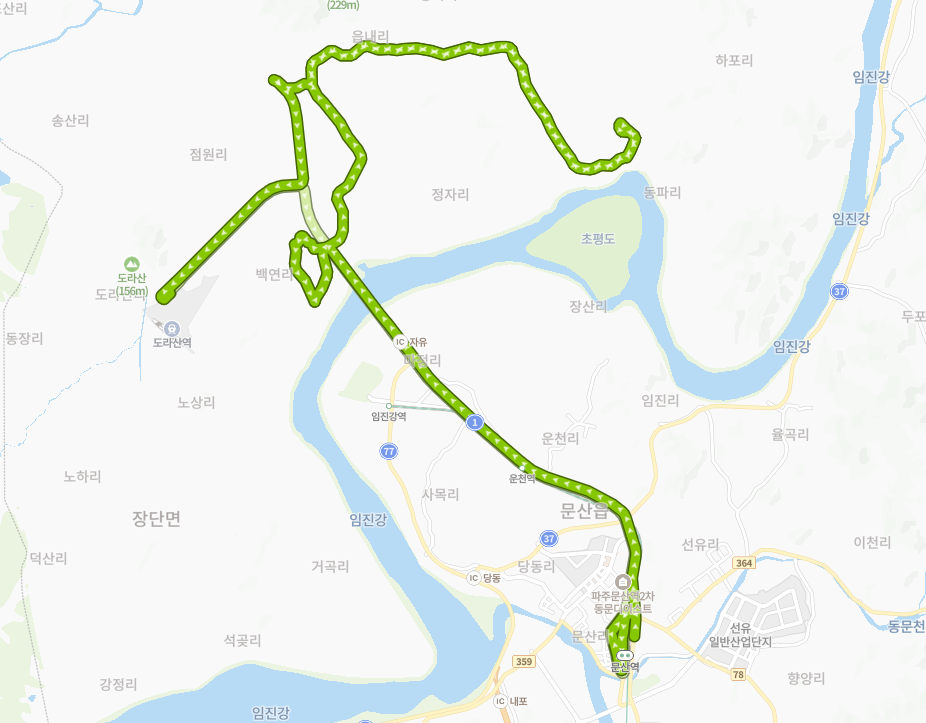 파주-93-10번-버스-노선-지도