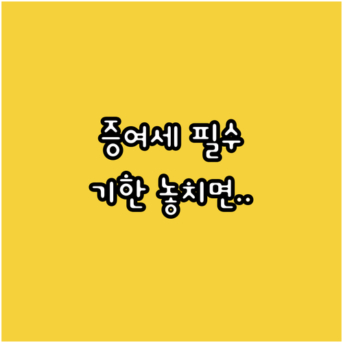 국제 증여세 납세 의무 확정 신고 기..