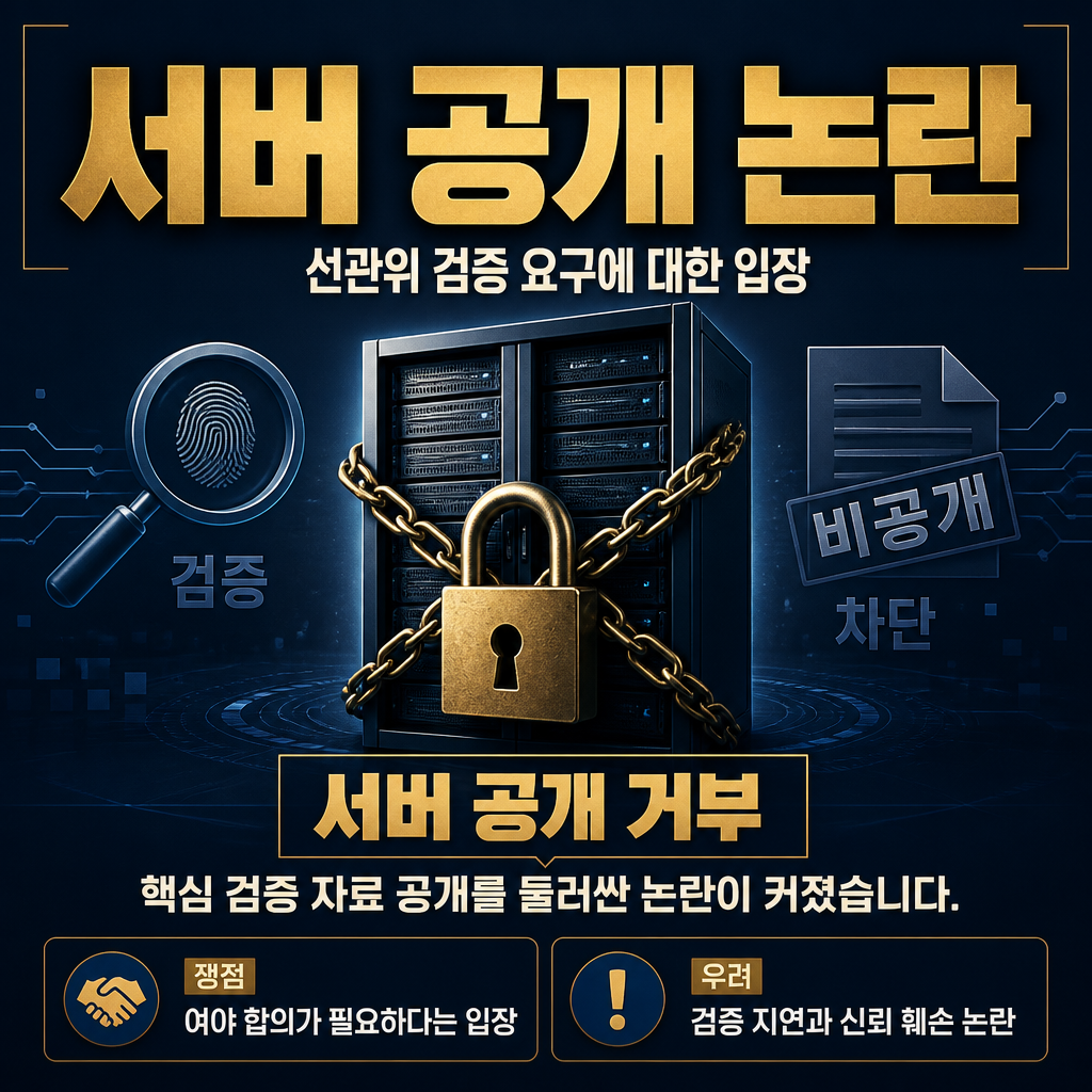 서버 공개 논란