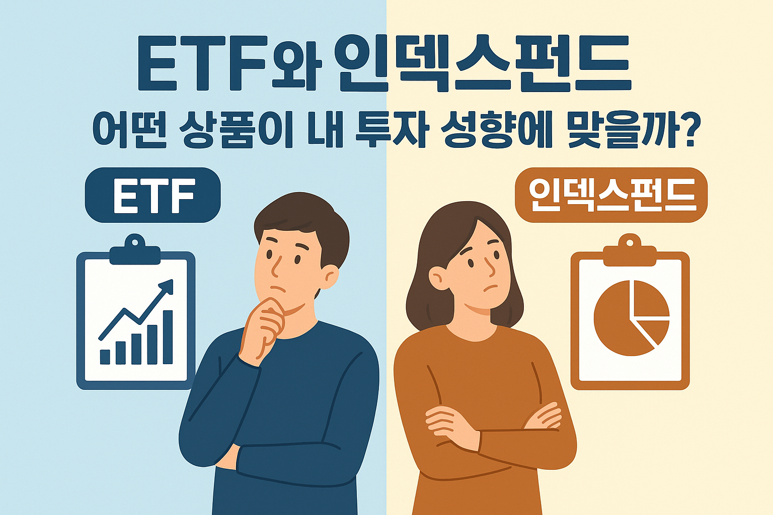ETF vs 인덱스펀드, 내 투자 성향에 맞는 상품 고르기
