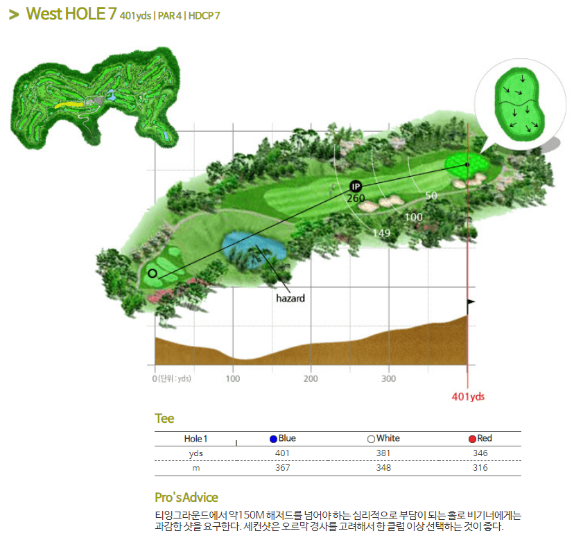 안성베네스트 골프클럽 서코스 7