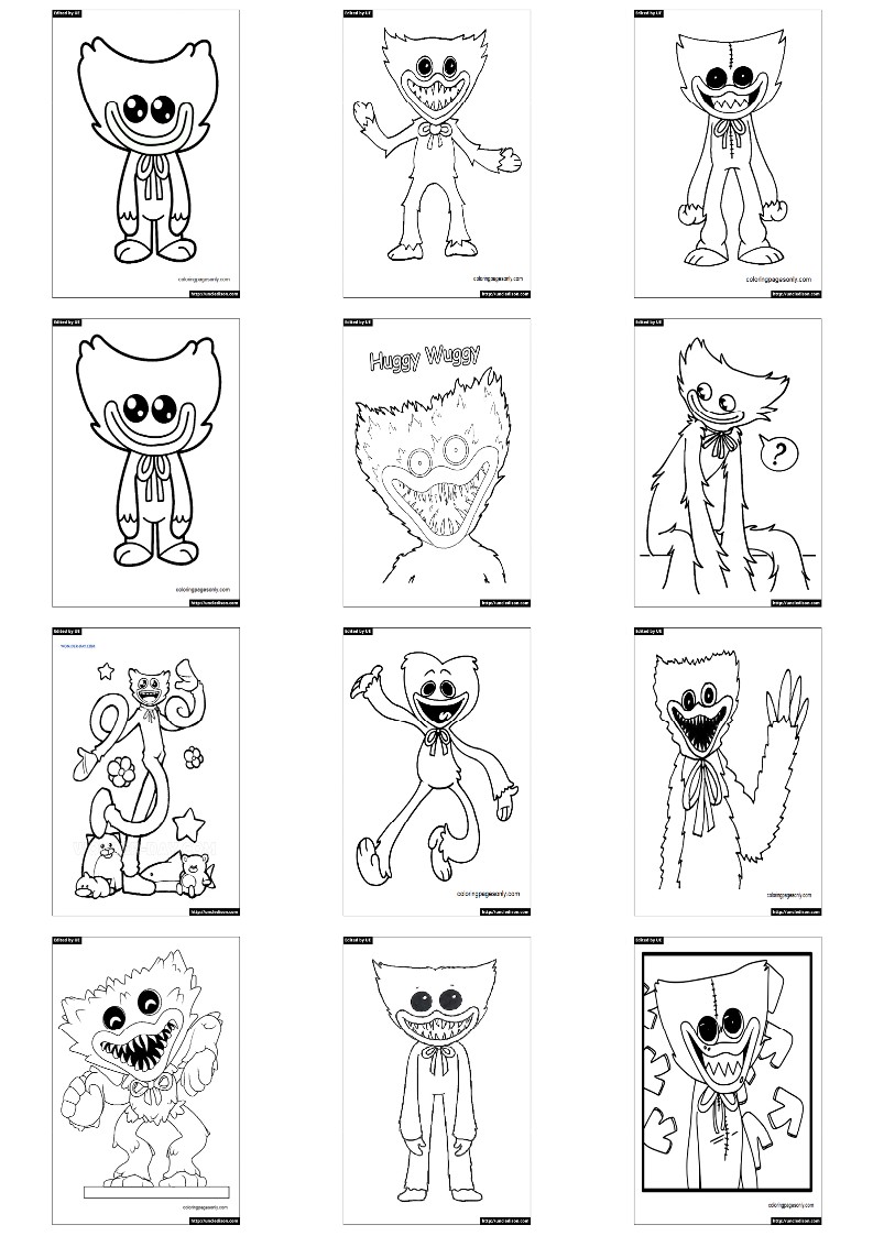 허기워기 색칠공부 도안